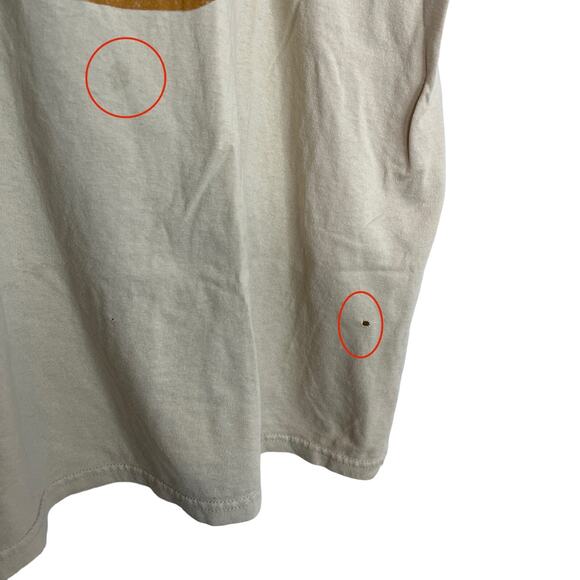 Disney Store Star Wars I'm A Rebel T-Shirt Classic Ringer Tee Tan FLAW Adult 2XL - Picture 5 of 8